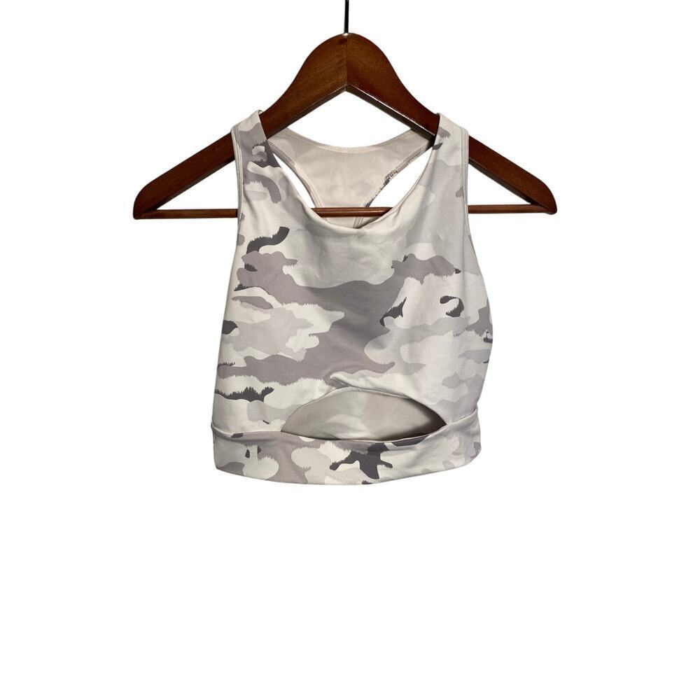 Mono B Camo Sports Bra with Cutout Women's Size M